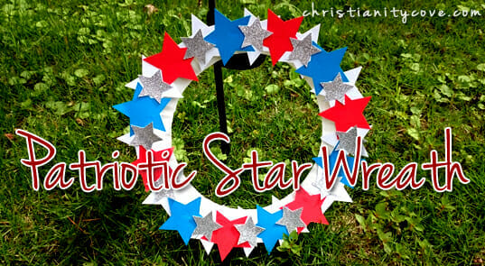 patriotic star wreath
