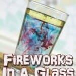 fireworks in a glass science experiment