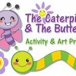 caterpillar and butterfly art project