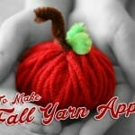 fall yarn apples2 fall bible craft